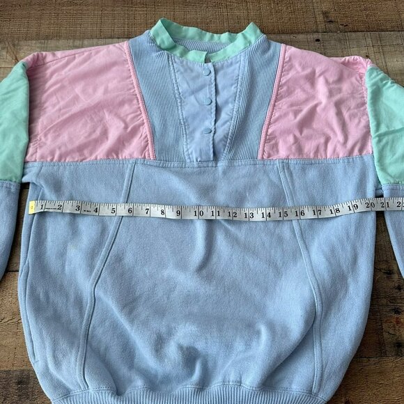 Vintage 90's color block Lady Madeira casual isle pull over sweatshirt -S - Picture 4 of 12